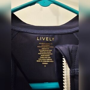 LIVELY Long Sleeve Zip Rashguard Swim